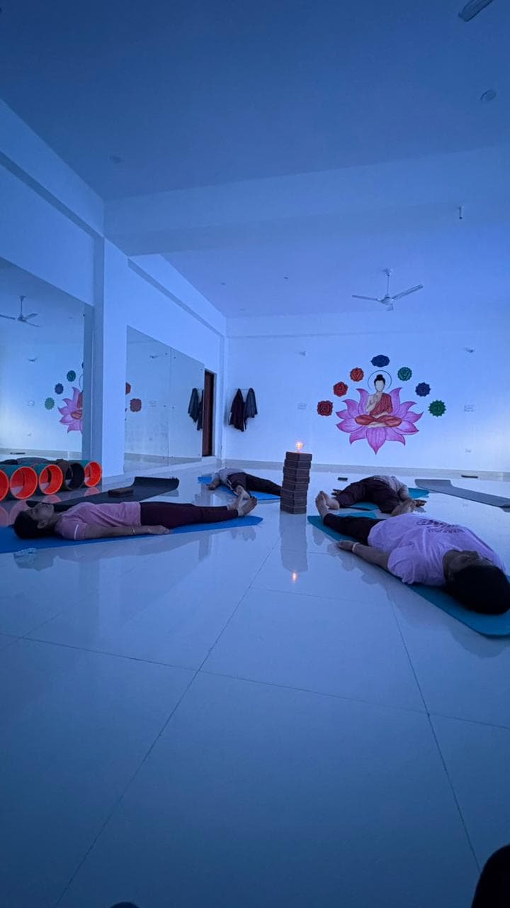Yoga practice in Rishikesh near Ganga river - Image 2