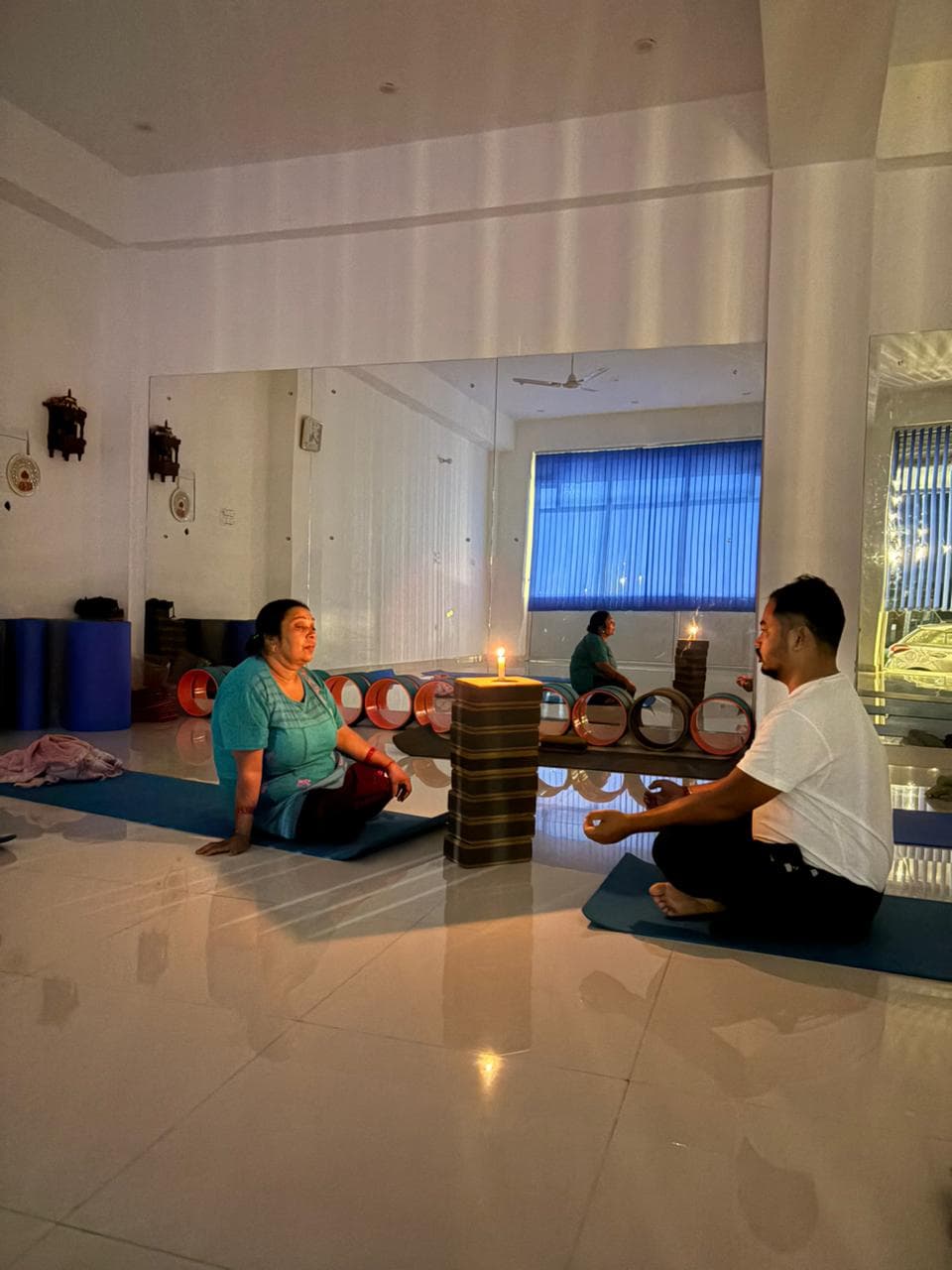 Yoga practice in Rishikesh near Ganga river - Image 3